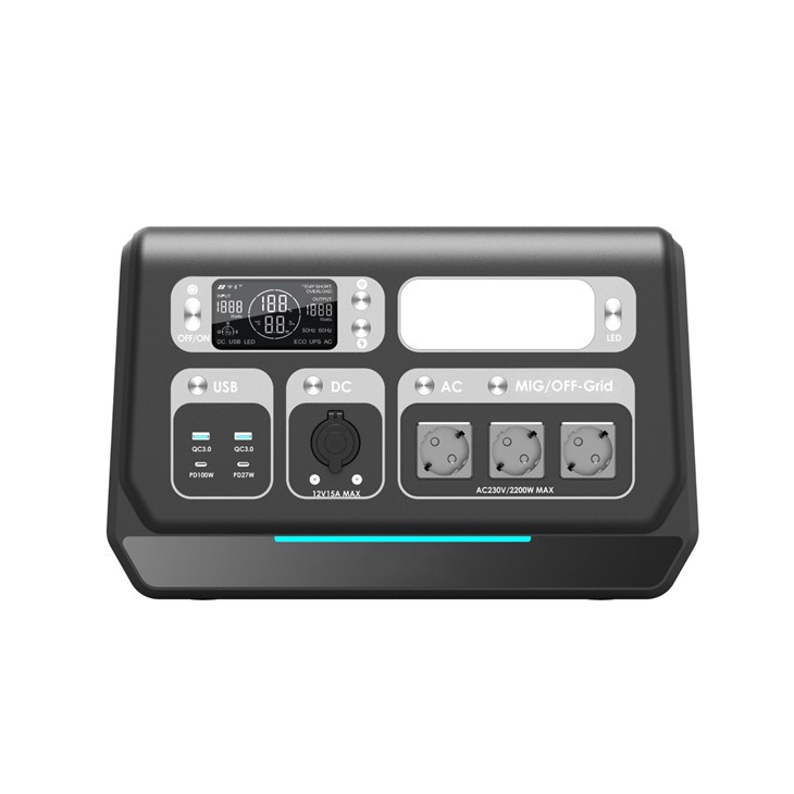 230V 2200W On Grid Portable Emergency Power Supply